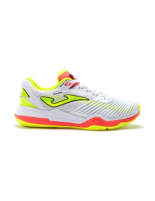 Joma Point 21 Clay Blanco Naranja Fluor | Ofertas de pádel